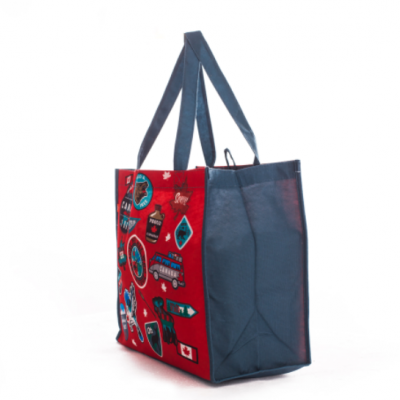Shopping Bag Use 14 Gauges 70GSM RPET Stitchbond Polyester Fabric